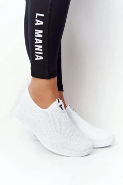 Damskie Boto Damskie Sportowe Buty Slip-on Białe Be Stretchy