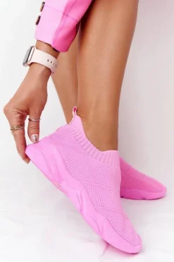 Boto Trampki Damskie Slip-On*Damskie Sportowe Buty Slip-on Fuksja Yoga Class