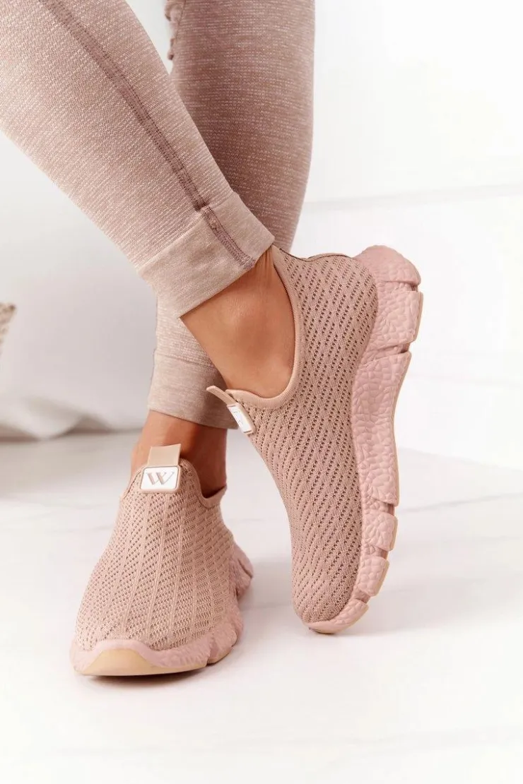 Boto Trampki Damskie Slip-On*Damskie Sportowe Buty Slip-on Beżowe Marathon
