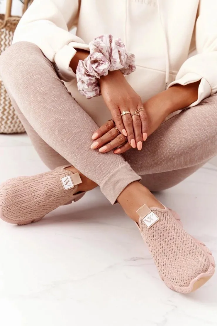 Boto Trampki Damskie Slip-On*Damskie Sportowe Buty Slip-on Beżowe Marathon