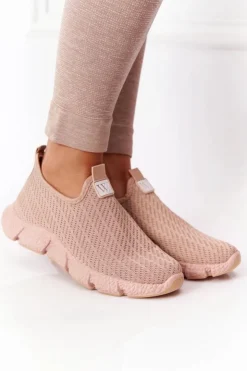 Boto Trampki Damskie Slip-On*Damskie Sportowe Buty Slip-on Beżowe Marathon