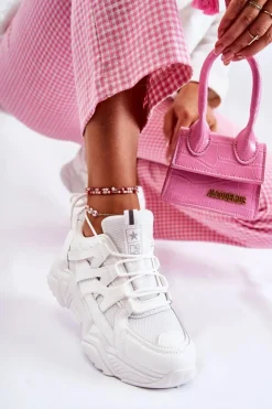 Evento Sneakersy Damskie*Damskie Sportowe Buty Sneakersy Białe Daren