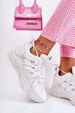 Evento Sneakersy Damskie*Damskie Sportowe Buty Sneakersy Białe Daren