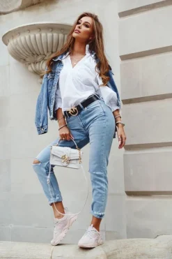 Big Star Shoes Trampki Damskie Big Star|Big Star*Damskie Sportowe Buty Sneakersy Big Star GG274655 Różowe