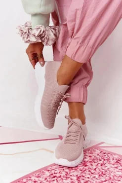 Boto Buty Sportowe Na Platformie*Damskie Sportowe Buty Sneakersy Różowe Ruler