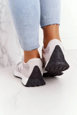 Boto Buty Sportowe Na Platformie*Damskie Sportowe Buty Sneakersy Szare Move On