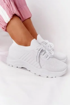 Boto Damskie Sportowe Buty Sneakersy Białe Ruler