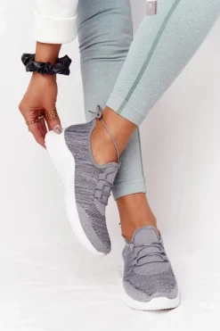 Online Boto Damskie Sportowe Buty Szare Workout