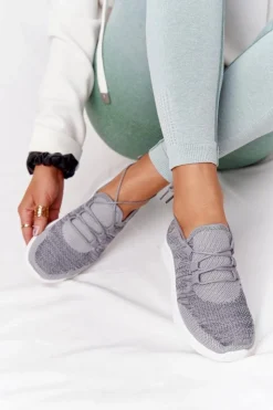 Online Boto Damskie Sportowe Buty Szare Workout