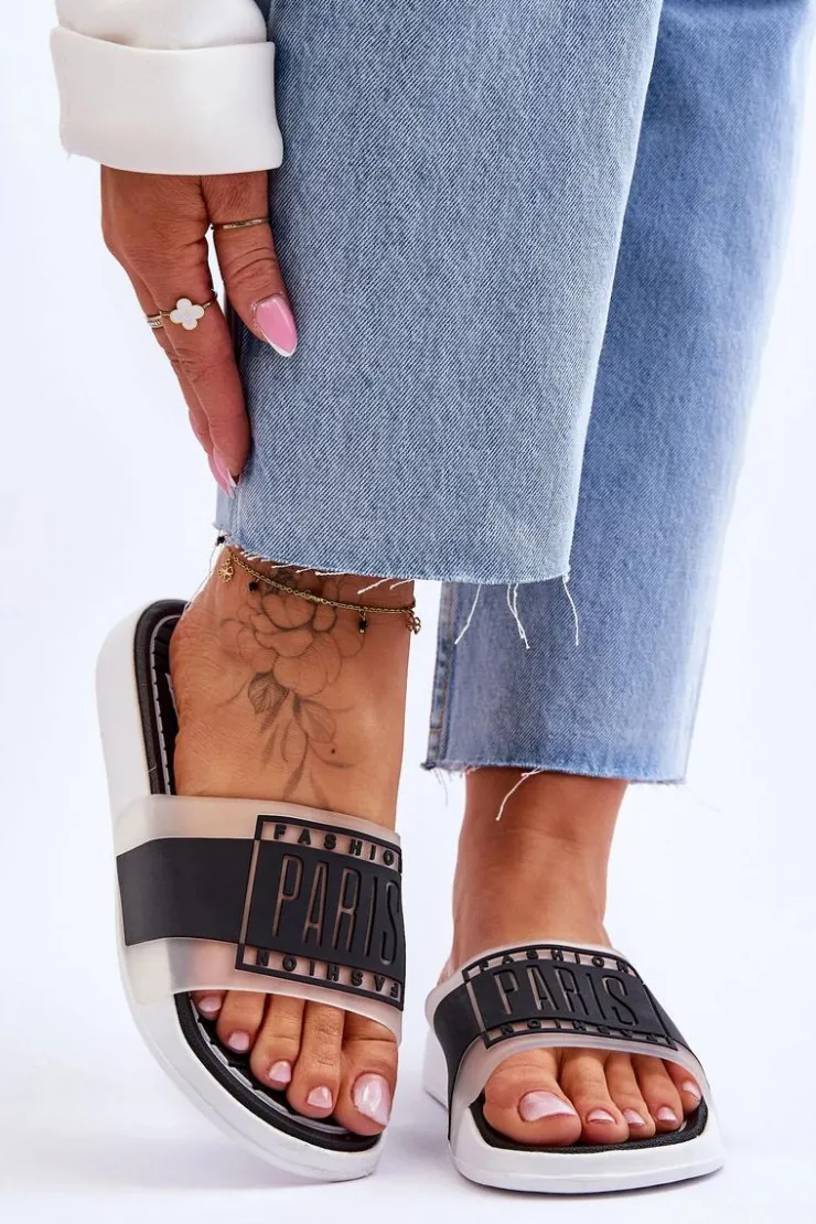 Damskie Boto Damskie Sportowe Klapki Czarne Sunrise