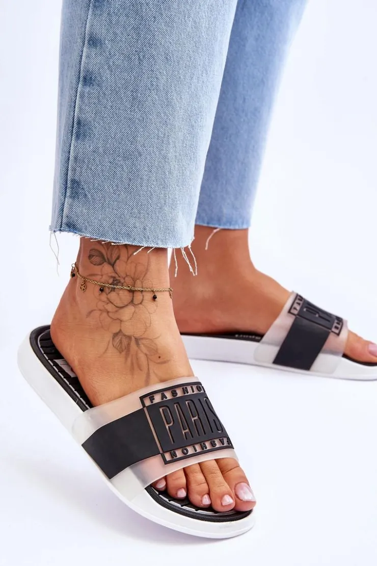 Damskie Boto Damskie Sportowe Klapki Czarne Sunrise