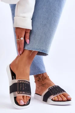 Damskie Boto Damskie Sportowe Klapki Czarne Sunrise