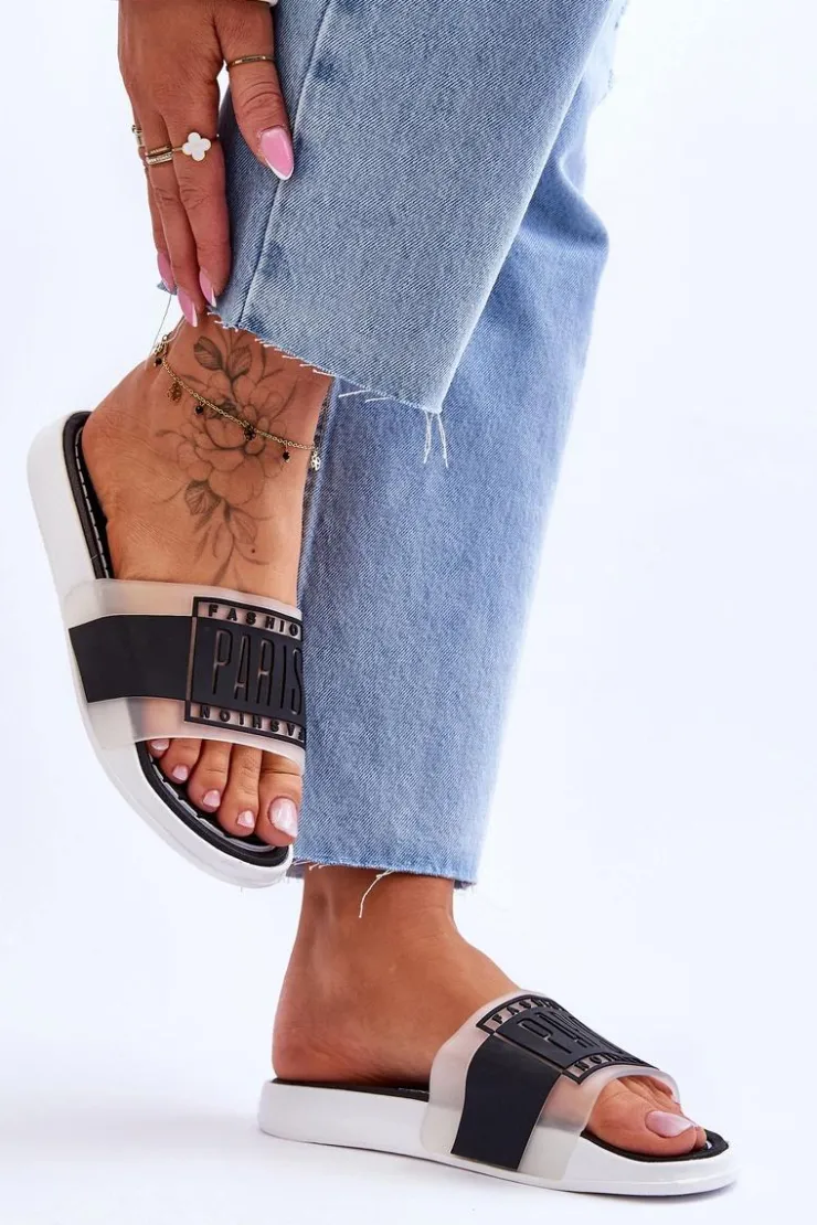 Damskie Boto Damskie Sportowe Klapki Czarne Sunrise