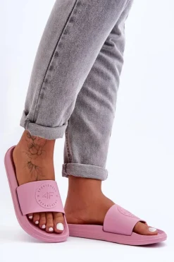 Damskie 4F Damskie Sportowe Klapki SS23FFLIF069-56S Różowe