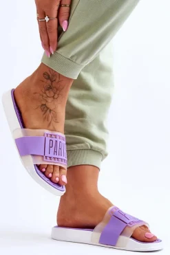 Boto Klapki Sportowe|Klapki Damskie Klasyczne*Damskie Sportowe Klapki Fioletowe Sunrise Fioletowy