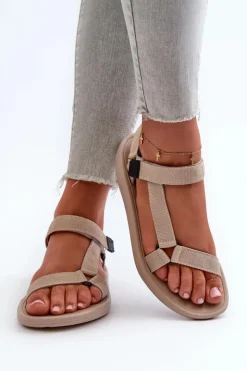 Online Boto Damskie Sportowe Sandały Beżowe Ultimate