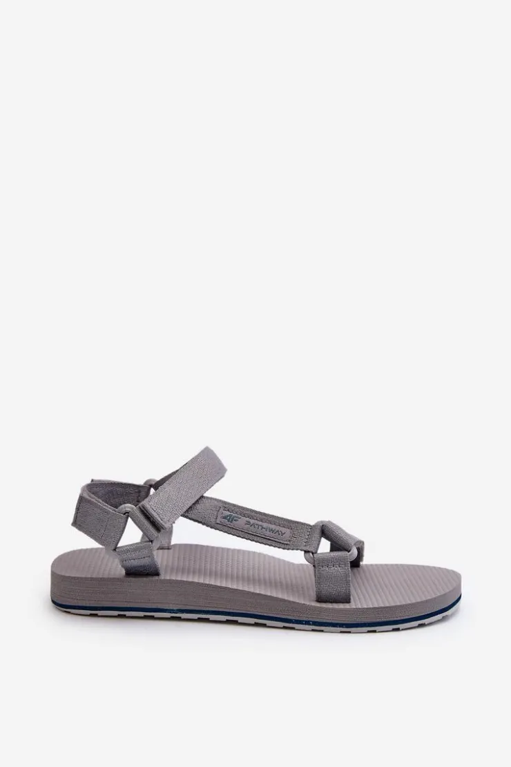 4F Sandały Płaskie*Damskie Sportowe Sandały RSS2SANF054-20S Szare Szary