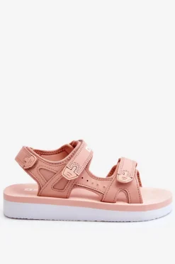 Outlet Big Star Shoes Damskie Sportowe Sandały Na Platformie Big Star LL274788 Różowe Różowy