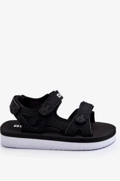 Damskie Big Star Shoes Damskie Sportowe Sandały Na Platformie Big Star LL274789 Czarne