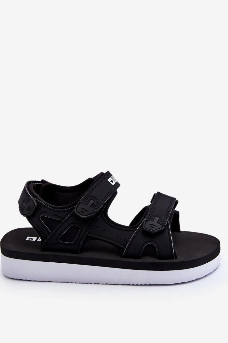 Damskie Big Star Shoes Damskie Sportowe Sandały Na Platformie Big Star LL274789 Czarne