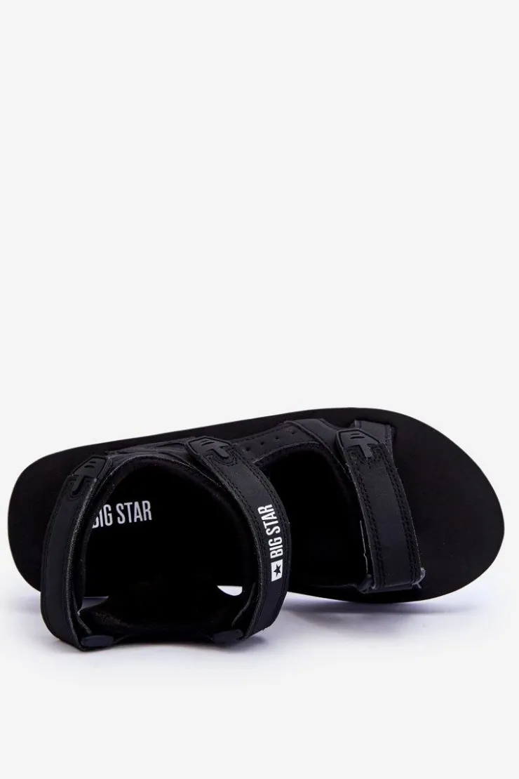 Damskie Big Star Shoes Damskie Sportowe Sandały Na Platformie Big Star LL274789 Czarne