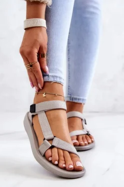 Damskie Boto Damskie Sportowe Sandały Szare Ultimate