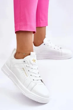 Boto Buty Sportowe Na Platformie|Sneakersy Damskie*Damskie Sznurowane Buty Sportowe Białe Mikaela