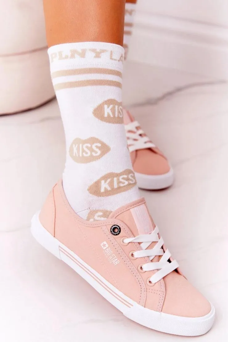 Damskie Big Star Shoes Damskie Tenisówki BIG STAR HH274060 Różowe