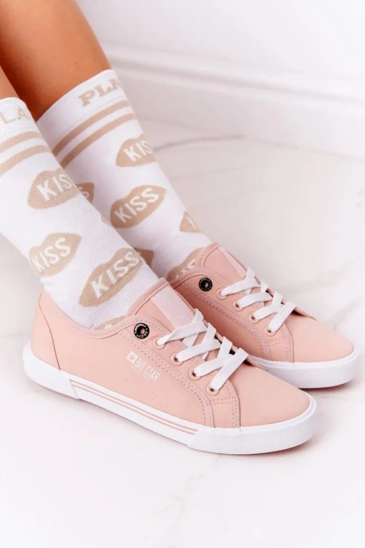 Damskie Big Star Shoes Damskie Tenisówki BIG STAR HH274060 Różowe