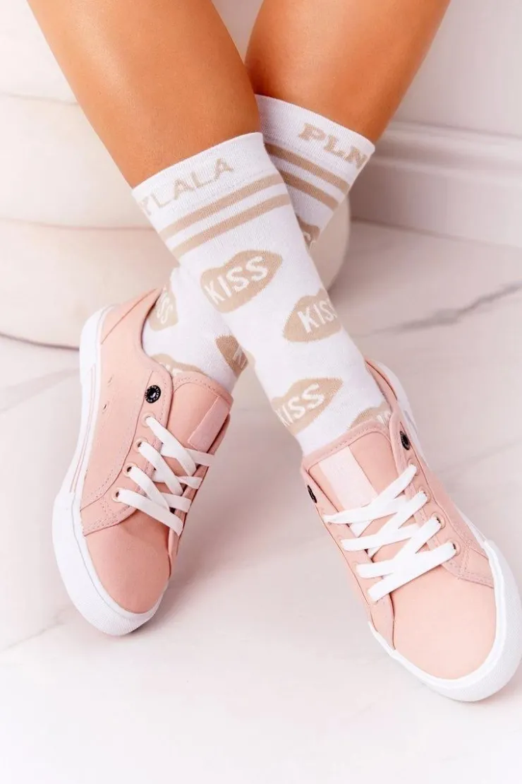 Damskie Big Star Shoes Damskie Tenisówki BIG STAR HH274060 Różowe