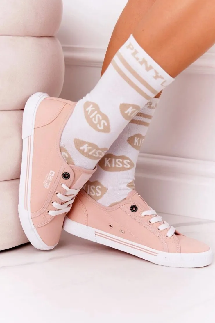 Damskie Big Star Shoes Damskie Tenisówki BIG STAR HH274060 Różowe