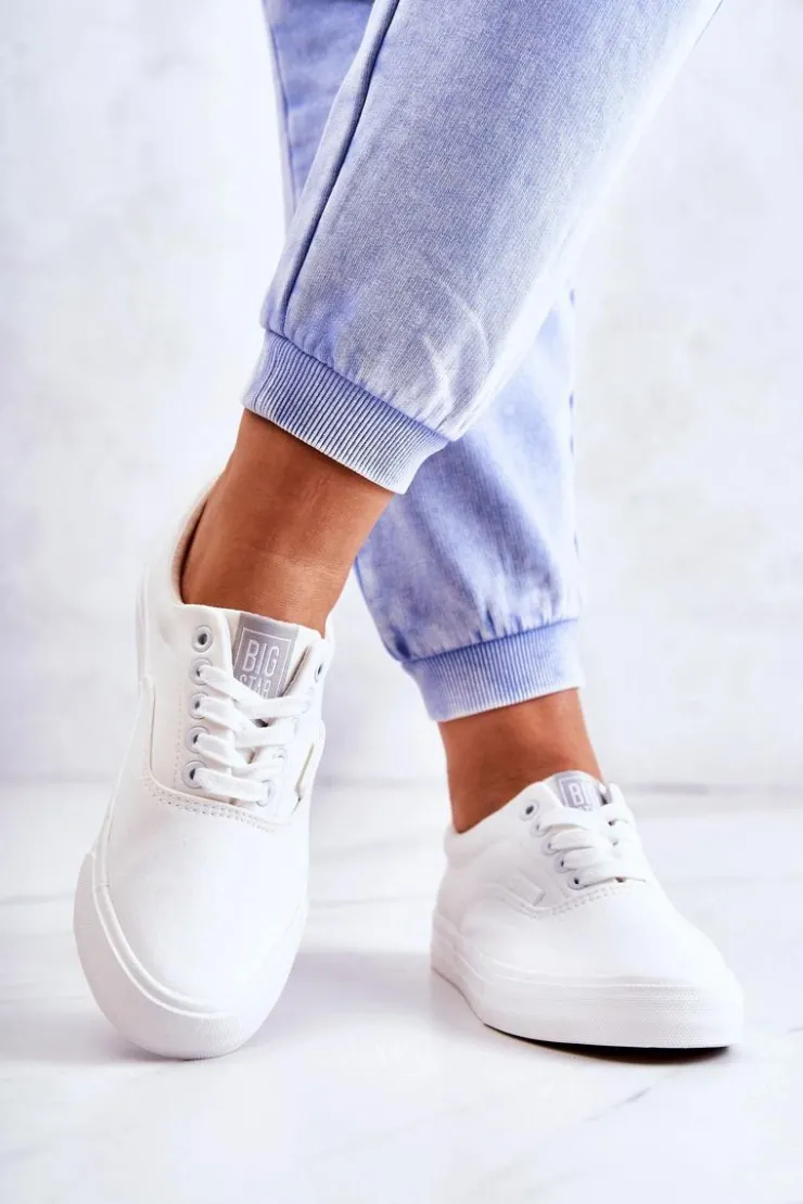 Damskie Big Star Shoes Damskie Tenisówki BIG STAR FF274168 Białe