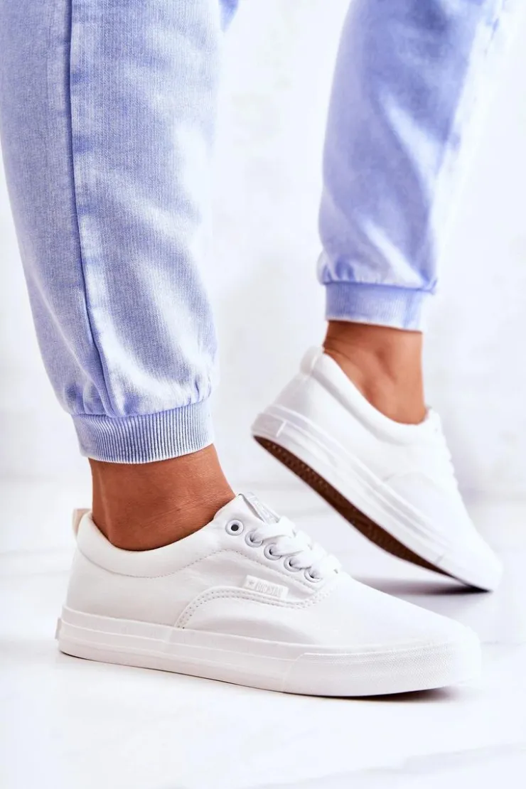 Damskie Big Star Shoes Damskie Tenisówki BIG STAR FF274168 Białe