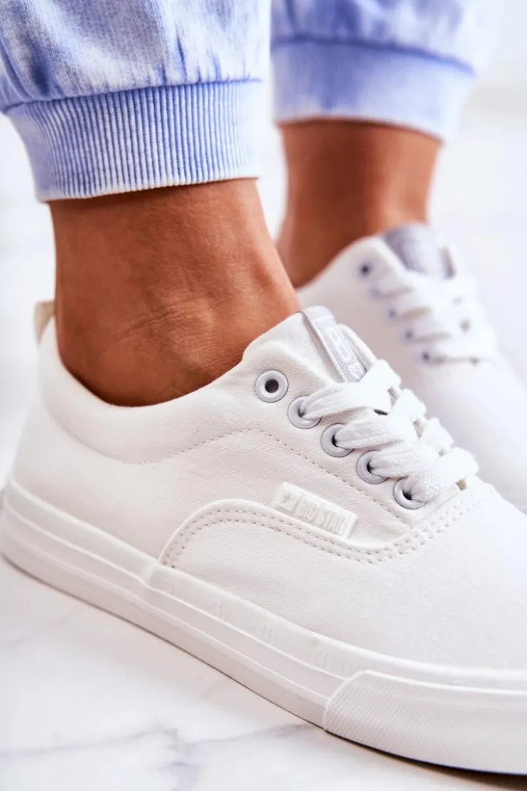 Damskie Big Star Shoes Damskie Tenisówki BIG STAR FF274168 Białe