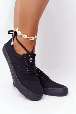 Big Star Shoes Trampki Damskie Big Star|Trampki Damskie Niskie*Damskie Tenisówki BIG STAR FF274164 Czarne