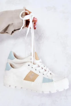 Outlet Big Star Shoes Damskie Tenisówki BIG STAR JJ274480 Białe