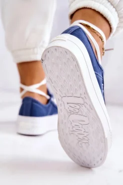 Lee Cooper Trampki Damskie Niskie*Damskie Tenisówki LCW-22-31-0834L Niebieskie
