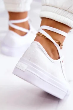 Clearance Lee Cooper Damskie Tenisówki LCW-22-31-0890L Białe