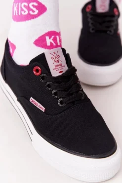 Damskie Cross Jeans Damskie Tenisówki Na Platformie FF2R4002C Czarme