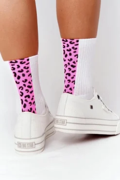 Big Star Shoes Damskie Tenisówki Na Platformie BIG STAR HH274052 Białe