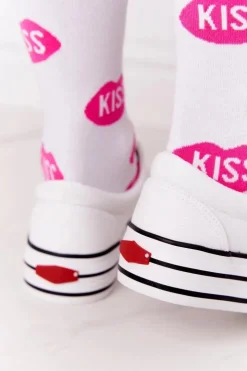 Damskie Cross Jeans Damskie Tenisówki Na Platformie FF2R4001C Białe