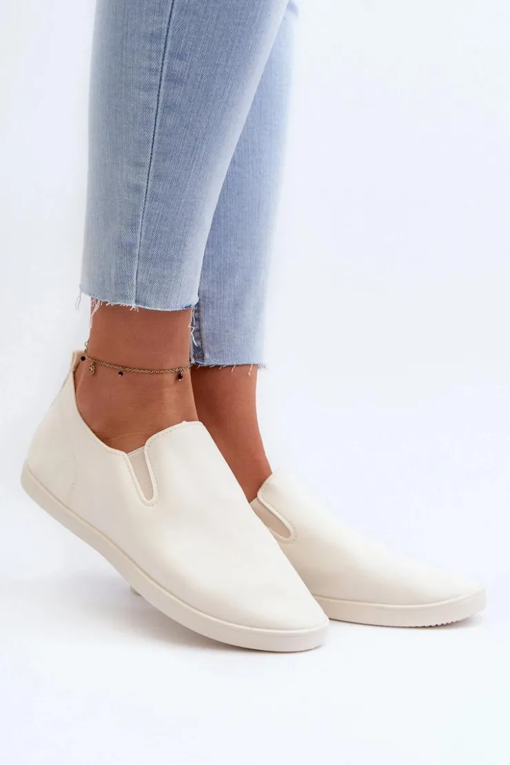 Damskie Boto Damskie Tenisówki Trampki Slip-On Beżowe Lovinia