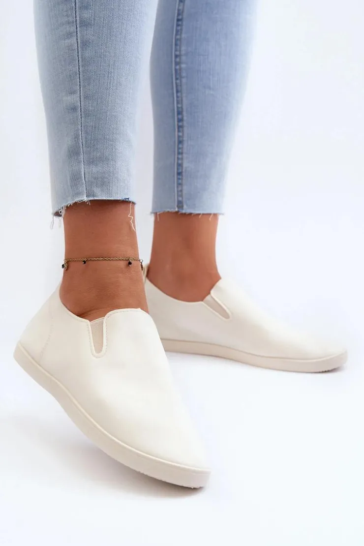 Damskie Boto Damskie Tenisówki Trampki Slip-On Beżowe Lovinia