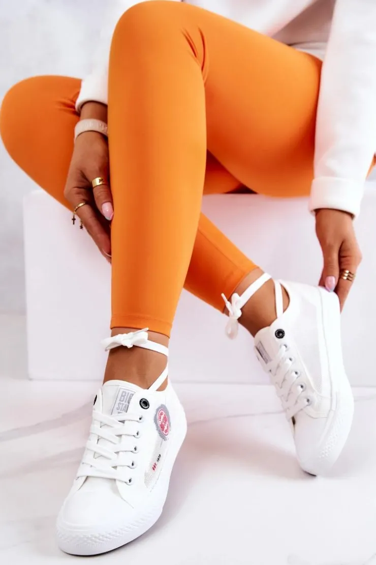 Damskie Big Star Shoes Damskie Tenisówki Trampki BIG STAR JJ274A253 Białe