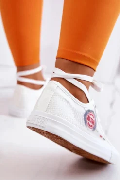 Damskie Big Star Shoes Damskie Tenisówki Trampki BIG STAR JJ274A253 Białe