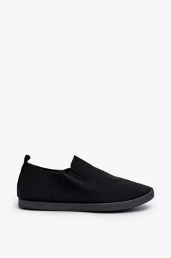 Outlet Boto Damskie Tenisówki Trampki Slip-On Czarne Lovinia Czarny