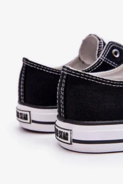 Big Star Shoes Trampki Damskie Big Star|Trampki Damskie Niskie*Damskie Trampki Big Star T274023 Czarne