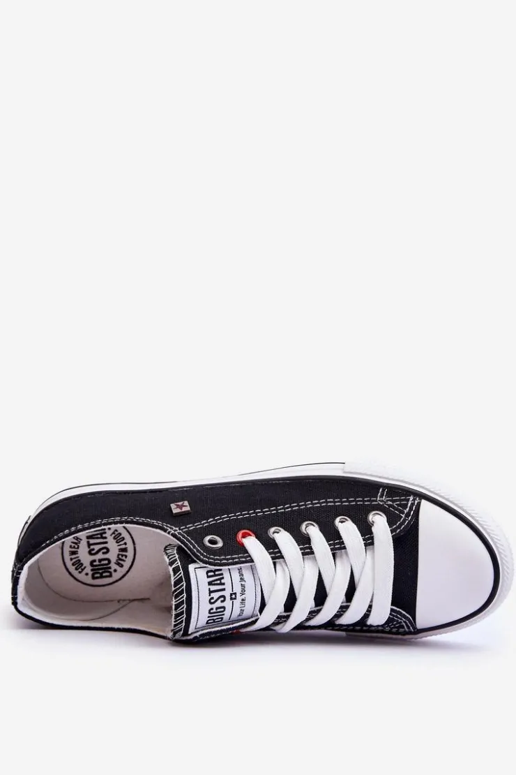 Big Star Shoes Trampki Damskie Big Star|Trampki Damskie Niskie*Damskie Trampki Big Star T274023 Czarne