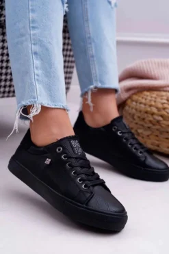 Big Star Shoes Trampki Damskie Big Star|Trampki Damskie Niskie*Damskie Trampki Big Star Czarne BB274032