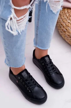Big Star Shoes Trampki Damskie Big Star|Trampki Damskie Niskie*Damskie Trampki Big Star Czarne BB274032